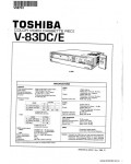 Сервисная инструкция TOSHIBA V-83DC-E