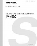 Сервисная инструкция Toshiba W-403C