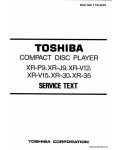 Сервисная инструкция TOSHIBA XR-30, 35, J9, P9 V12 V15