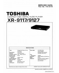 Сервисная инструкция TOSHIBA XR-9117, 9127