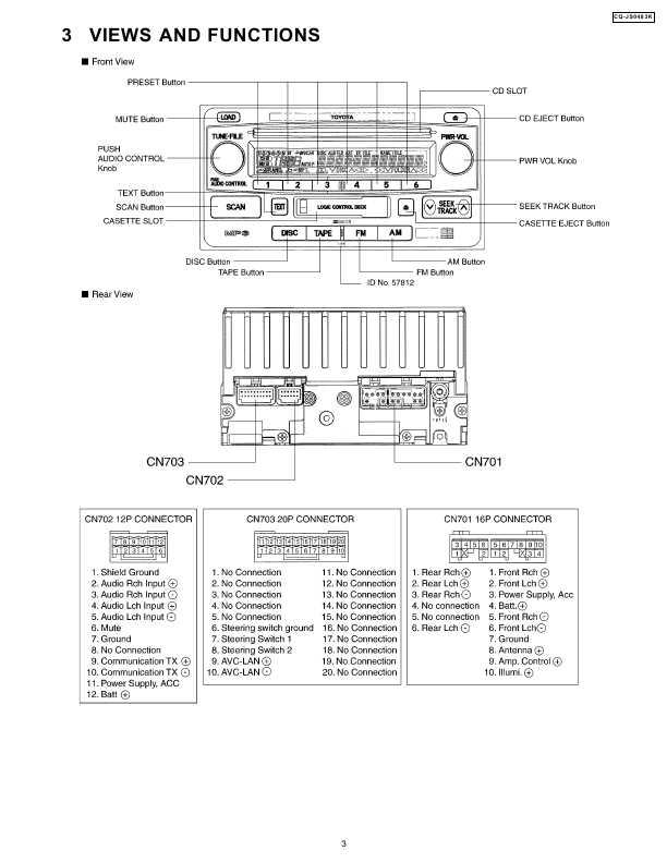 Сервисная инструкция Panasonic CQ-JS0483K