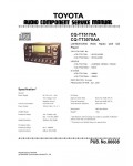 Сервисная инструкция Panasonic CQ-TT3070AA, CQ-TT5170A
