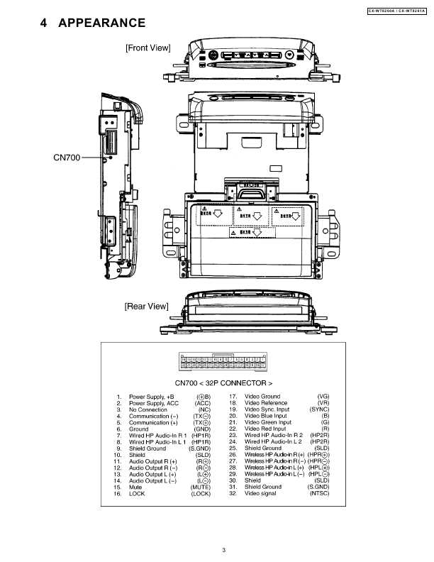 Сервисная инструкция TOYOTA Panasonic CX-WT8260A