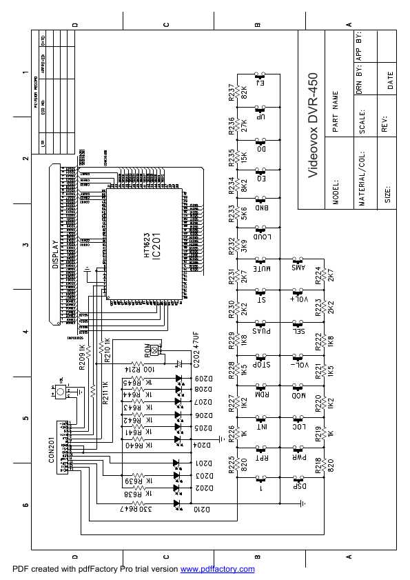 Сервисная инструкция Videovox DVR-450 SCHEMA