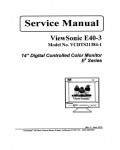 Сервисная инструкция Viewsonic E40-3 (VCDTS21384-1)