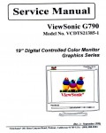 Сервисная инструкция Viewsonic G790 (VCDT213585-1)