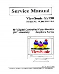 Сервисная инструкция Viewsonic GS790 (VCDTS21528-1)