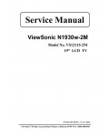 Сервисная инструкция Viewsonic N1930W-2M