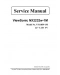 Сервисная инструкция Viewsonic NX2232W-1M