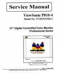 Сервисная инструкция Viewsonic P810-4 (VCDTS21542-1)