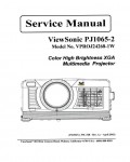 Сервисная инструкция Viewsonic PJ1065-2