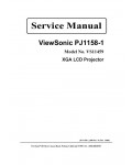 Сервисная инструкция Viewsonic PJ1158-1