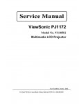 Сервисная инструкция Viewsonic PJ1172 (VS10582)