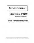 Сервисная инструкция Viewsonic PJ250 (VPROJ26264-1)