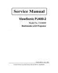 Сервисная инструкция Viewsonic PJ400-2 (VS10459)