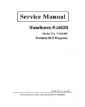 Сервисная инструкция Viewsonic PJ402D (VS10400)