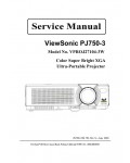Сервисная инструкция Viewsonic PJ750-3