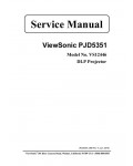 Сервисная инструкция Viewsonic PJD5351