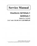 Сервисная инструкция Viewsonic Q2162WB-1, Q2202WB-1 (VS12107)