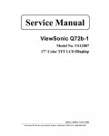 Сервисная инструкция Viewsonic Q72B-1 (VS12087)