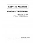 Сервисная инструкция Viewsonic VA1912W (VS10866)