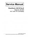 Сервисная инструкция Viewsonic VA1913W-6 (VS12490)