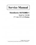 Сервисная инструкция Viewsonic VA703MB-1 (VS11280)