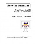 Сервисная инструкция Viewsonic VA800 (VLCDS21833-1R)