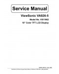 Сервисная инструкция Viewsonic VA926-5 (VS11962)