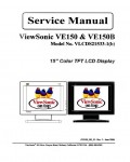 Сервисная инструкция Viewsonic VE150, VE150B (VLCDS21533-1)