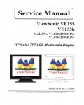 Сервисная инструкция Viewsonic VE155, VE155B (VLCDS23585-1W, 3W)
