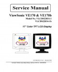 Сервисная инструкция Viewsonic VE170, VE170B (VLCDS22034-1, VLCDS22034-1B)