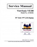 Сервисная инструкция Viewsonic VE180 (AT181H1)