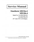 Сервисная инструкция Viewsonic VE510S-4, VE510B-4 (VLCDS27996-2W, 3W)