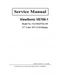 Сервисная инструкция Viewsonic VE700-1 (VLCDS23724-1W)