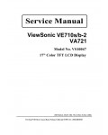 Сервисная инструкция Viewsonic VE710S, B-2, VA721-1 (VS10047)