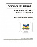 Сервисная инструкция Viewsonic VG151-2 (VLCDS21587-2)