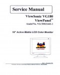 Сервисная инструкция Viewsonic VG180 (VLCDS21441-1)