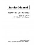 Сервисная инструкция Viewsonic VG1921WM-2 (VS11354)