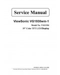 Сервисная инструкция Viewsonic VG1930WM-1 (VS11354)