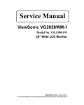 Сервисная инструкция Viewsonic VG2028WM-1 (VS13390-1W)