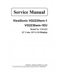 Сервисная инструкция Viewsonic VG2230WM-1, VG2230WM-1EU (VS11422)