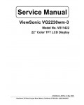 Сервисная инструкция Viewsonic VG2230WM-3 (VS11422)