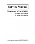 Сервисная инструкция Viewsonic VG2428WM-1 (VS12513-1W)