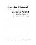 Сервисная инструкция Viewsonic VG720-1 (VS10791-1W)