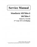 Сервисная инструкция Viewsonic VG730M-3 VA730M-1 (VS11383)