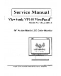 Сервисная инструкция Viewsonic VP140 (VSLCD101-1)