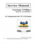 Сервисная инструкция Viewsonic VP180M-1 (VLCDS22637-1)