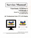Сервисная инструкция Viewsonic VP201M-1, VP201MB-1 (VLCDS22720-1, 1B)
