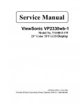 Сервисная инструкция Viewsonic VP2330WB-1 (VS10813-1W)